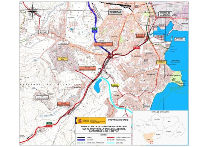 210623 NP licitación acceso sur Puerto Algeciras esquema 