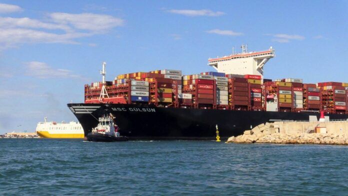 msc gulsun valencia contenedores