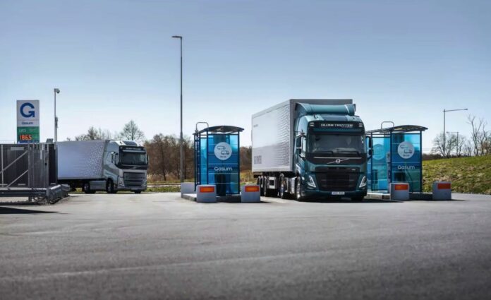 volvo biogas truck